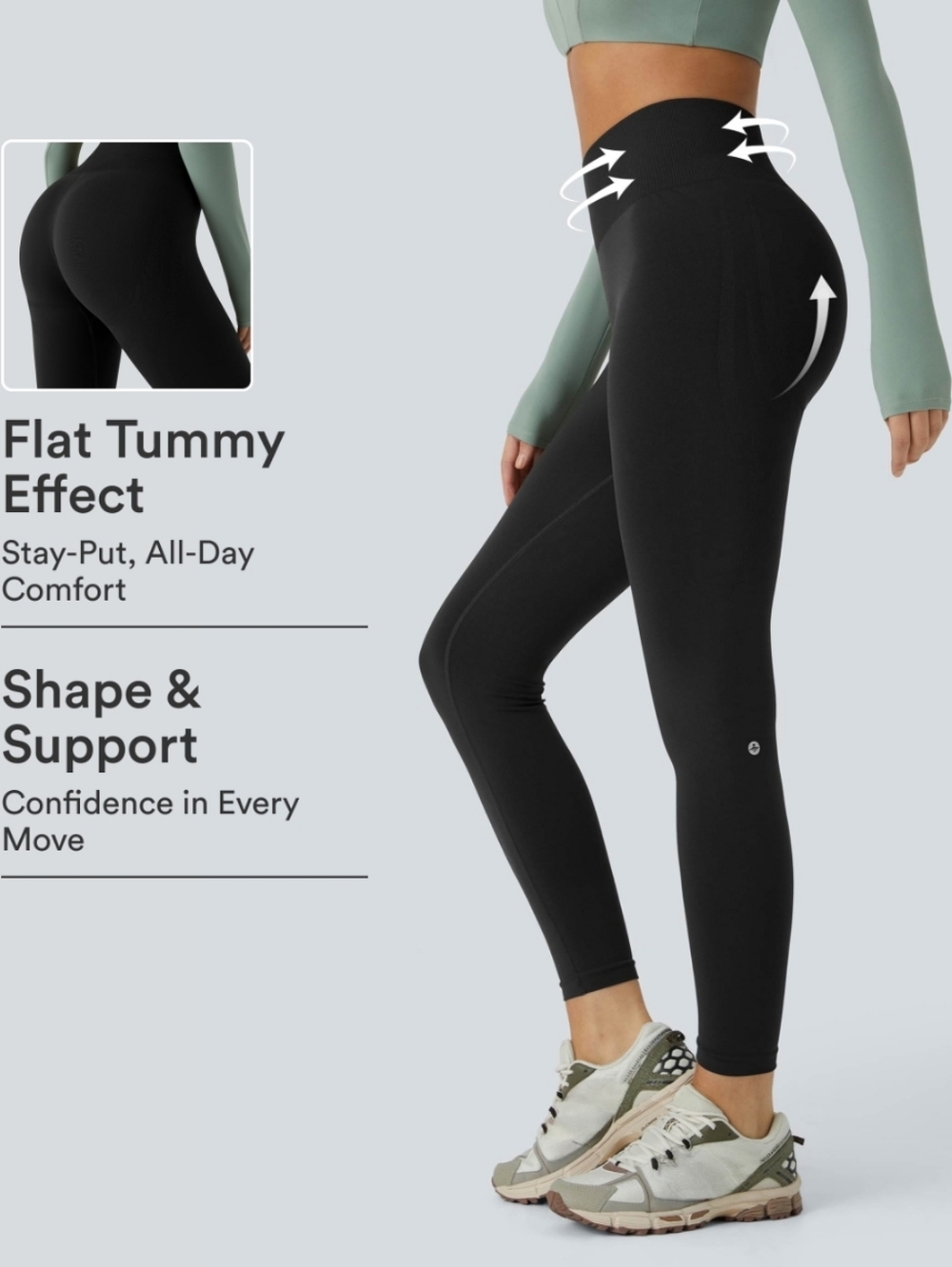 Halara Seamless Mid-Rise Leggings Small